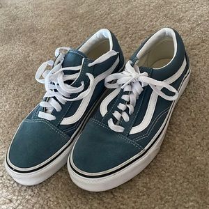 Gorgeous Blue Vans - Worn 2 times!